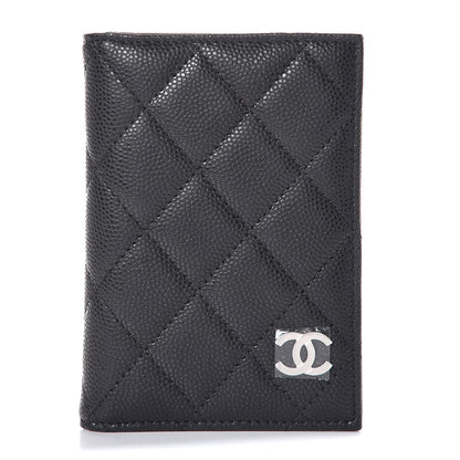 Chanel Caviar Quilted Card Holder Wallet Black 1 of 8