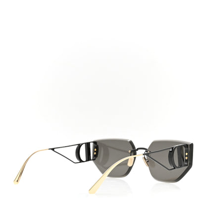 Christian Dior Metal 30 Montaigne B3U Butterfly Sunglasses Black Gold 4 of 6