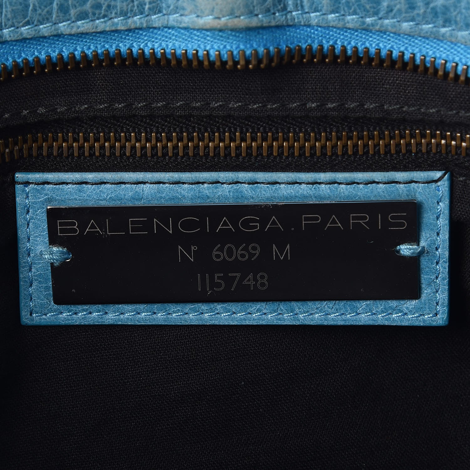 Balenciaga Agneau Classic Hardware City Bleu Paon 7 of 15
