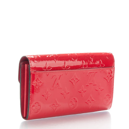 Louis Vuitton Vernis Sarah Wallet NM Cherry 3 of 7