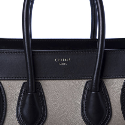 Celine Elephant Calfskin Suede Micro Tri-Color Luggage Sand 9 of 9