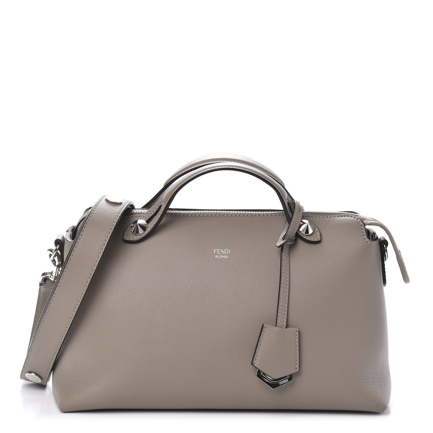 Fendi Vitello Dolce Medium By The Way Boston Bag Tortora 1 of 10