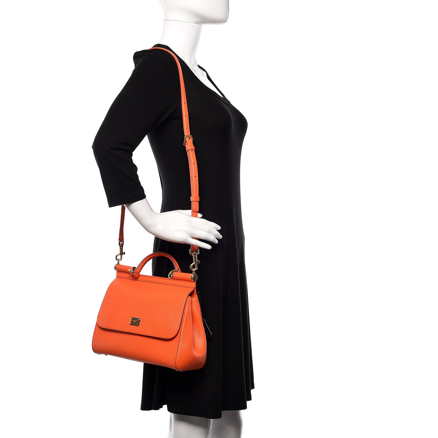 Dauphine Medium Miss Sicily Satchel Orange