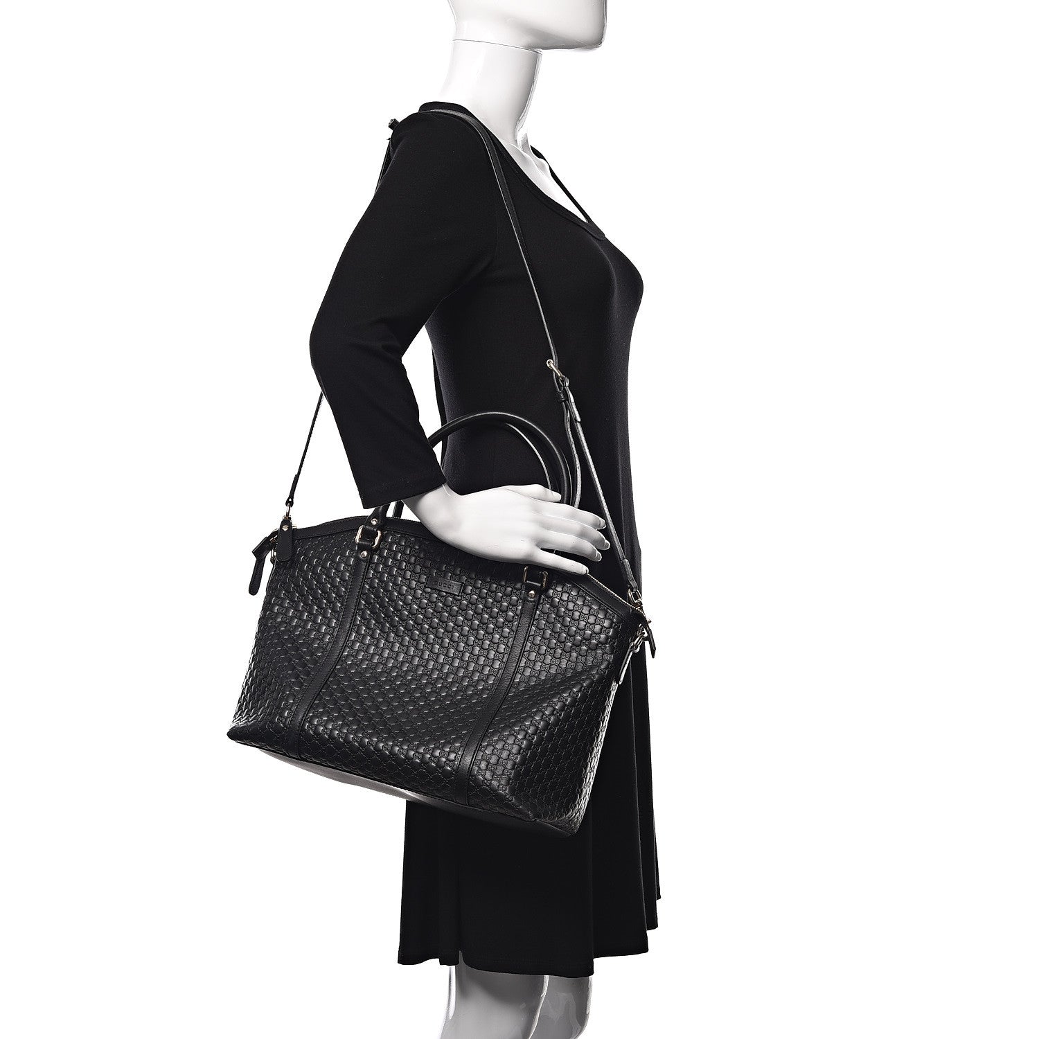 Gucci Soft Microguccissima Dome Satchel Black 2 of 9