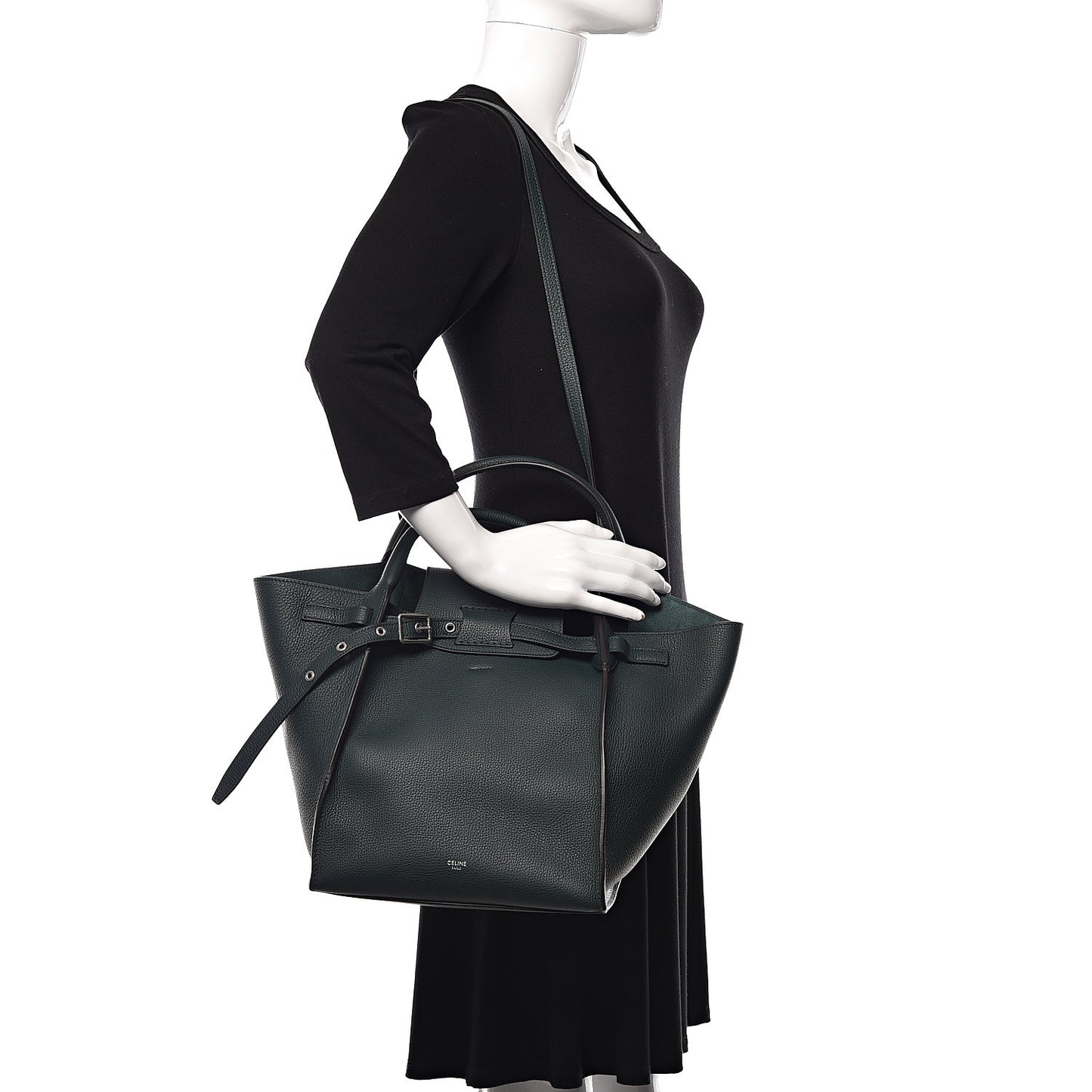 Supple Grained Calfskin Small Big Bag Amazone