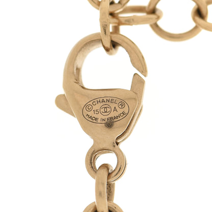 Chanel Pearl Crystal CC Star Long Necklace Gold 5 of 5
