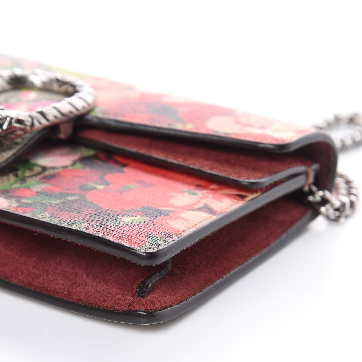 GG Supreme Monogram Blooms Super Mini Dionysus Shoulder Bag Beige Multicolor Dry Rose