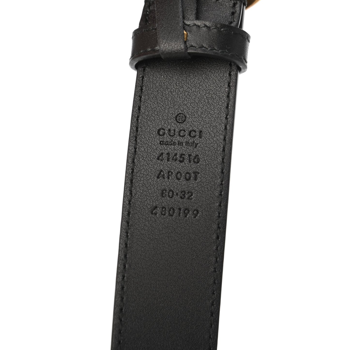 Calfskin Double G 30mm Belt 80 32 Black