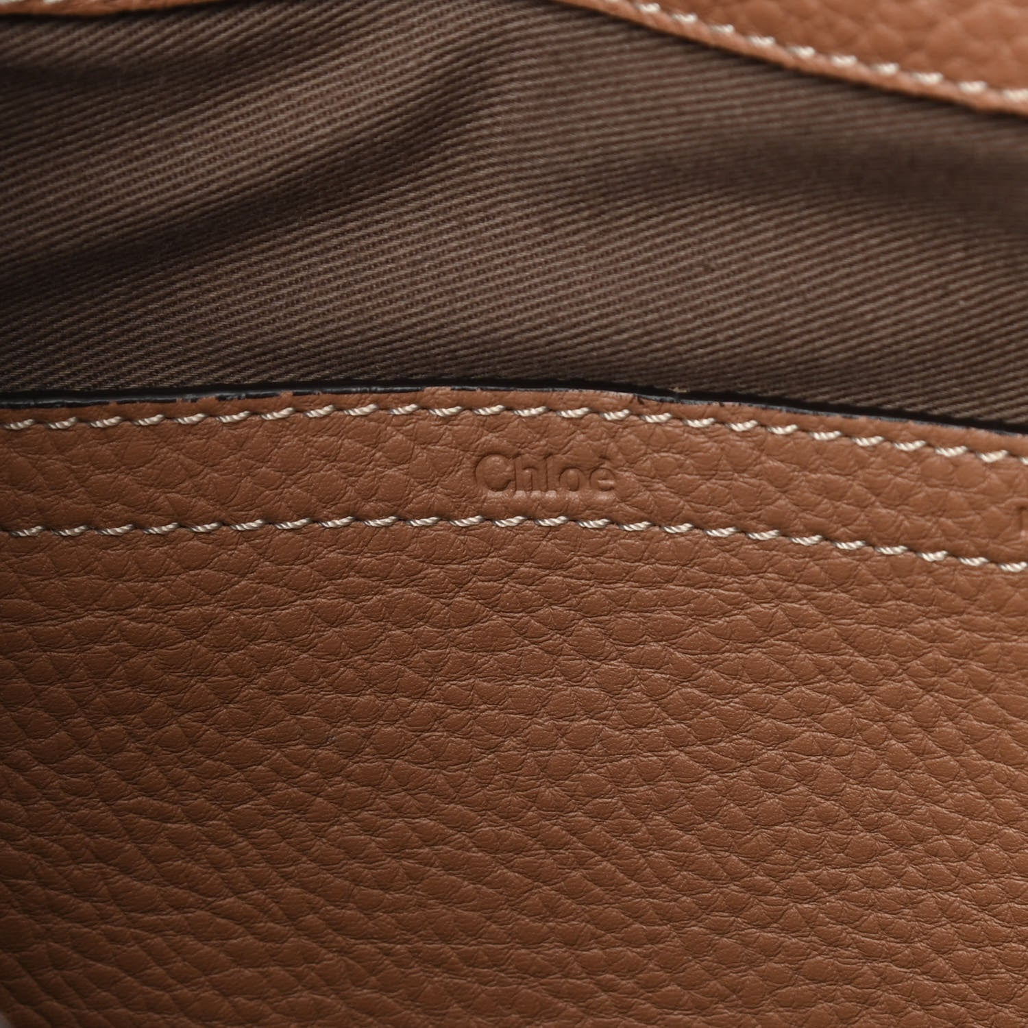 Chloe Calfskin Medium Marcie Round Crossbody Bag Nut 6 of 17