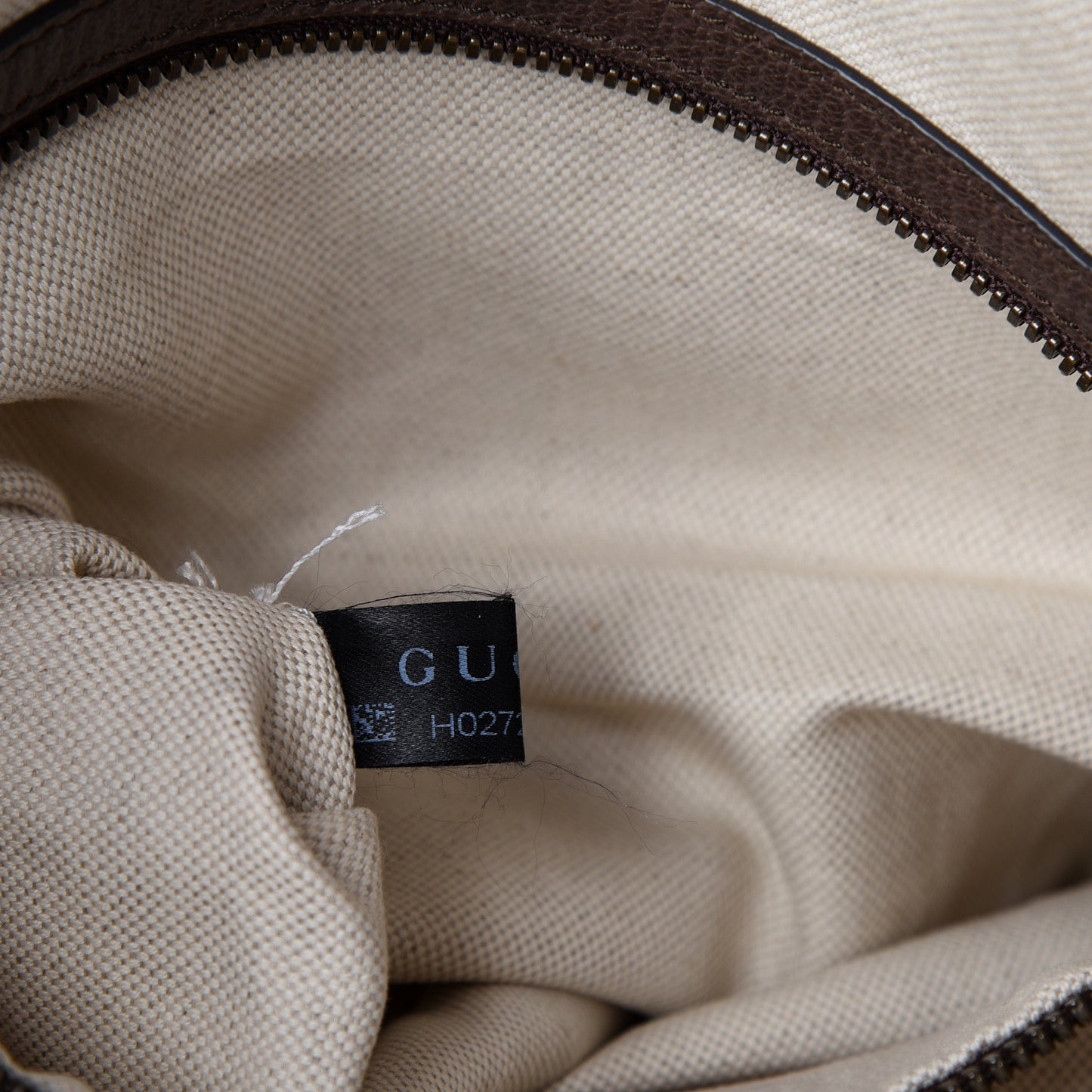GG Supreme Monogram Web Ophidia Half Moon Hobo Brown