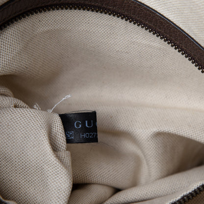 Gucci GG Supreme Monogram Web Ophidia Half Moon Hobo Brown 7 of 10