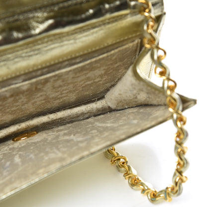 Chanel Metallic Lambskin Quilted Mini Flap Gold 13 of 16