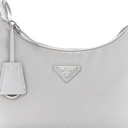 Prada Tessuto Nylon Mini Re-Edition 2000 Bag Fiordaliso 7 of 9