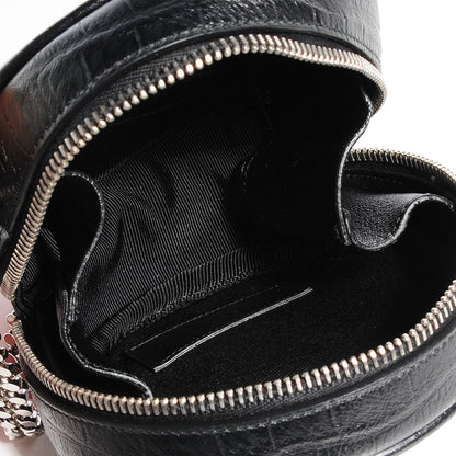 Saint Laurent Bubble Croc-Effect Leather Small Crossbody Black 5 of 8
