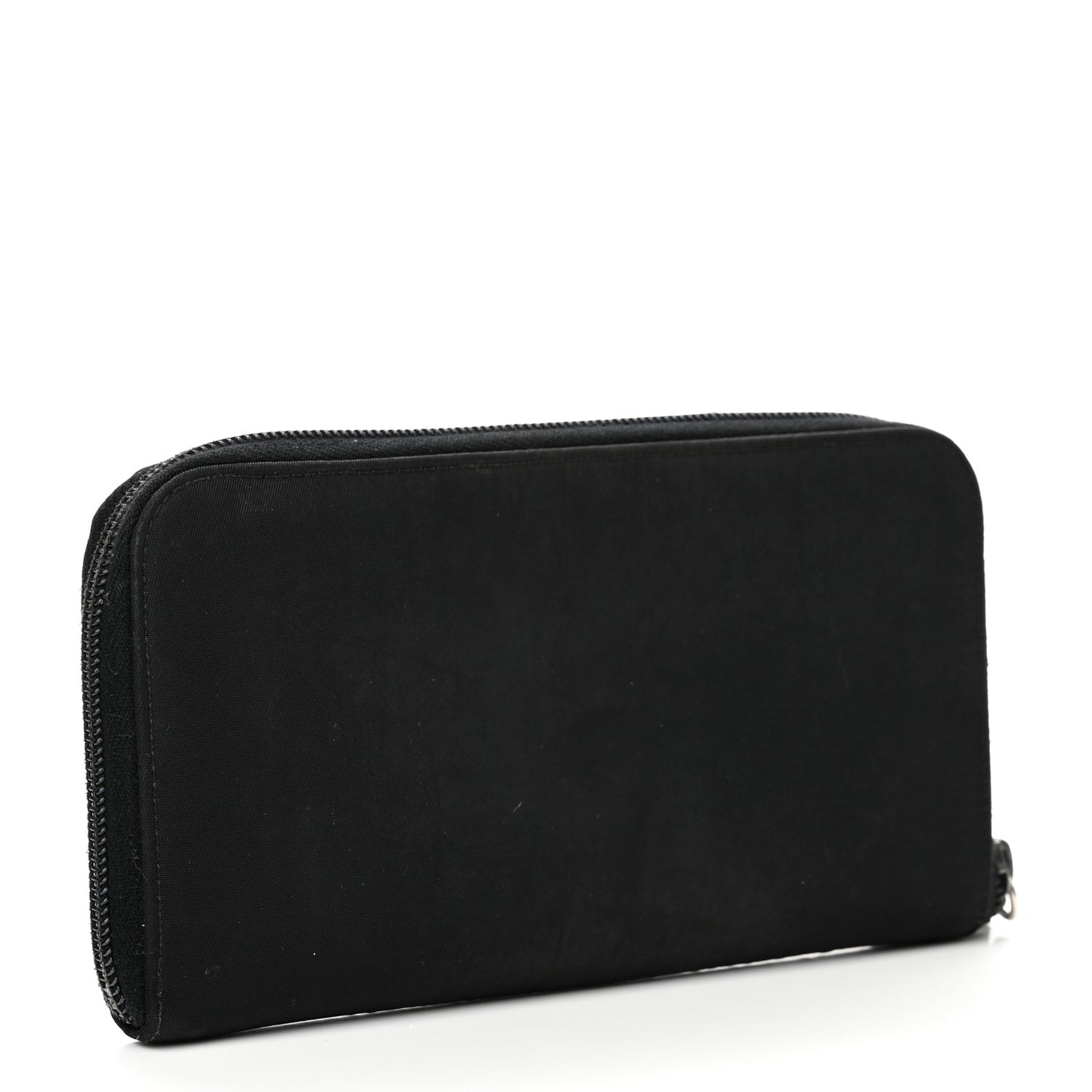 Tessuto Nylon Zip Around Wallet Black