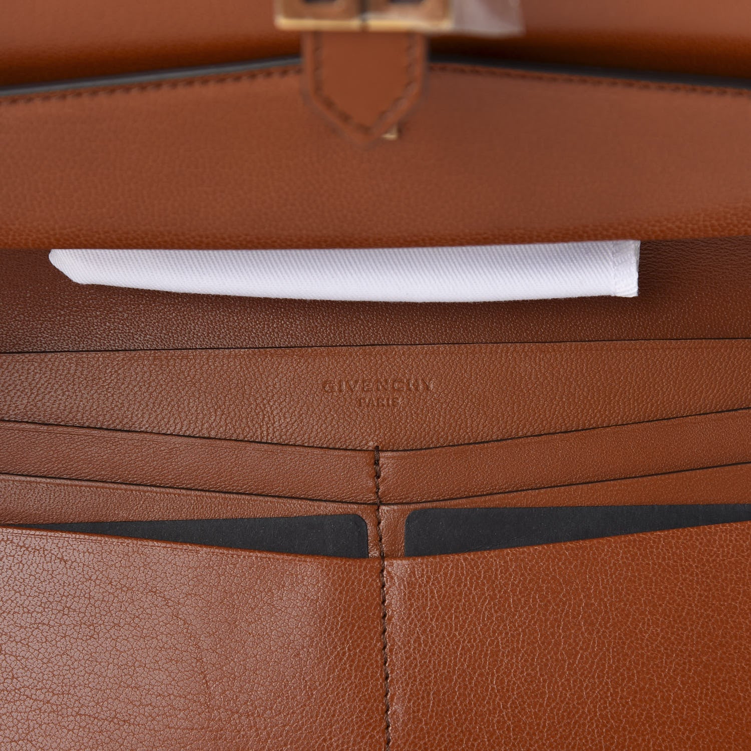 Givenchy Calfskin GV3 Long Wallet Chestnut 6 of 7