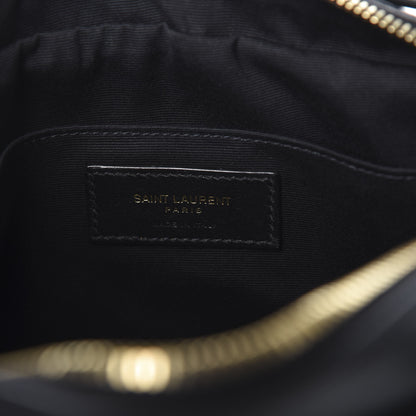 Saint Laurent Calfskin Matelasse Monogram Lou Camera Bag Black 9 of 16