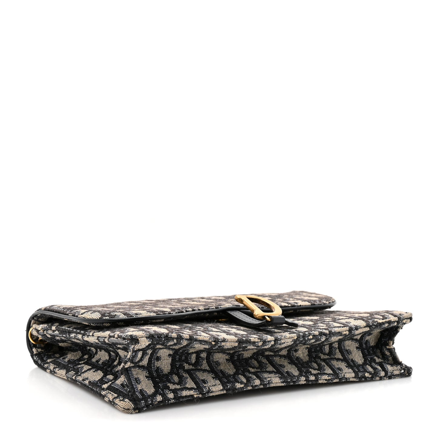 Oblique Saddle Chain Pouch Blue