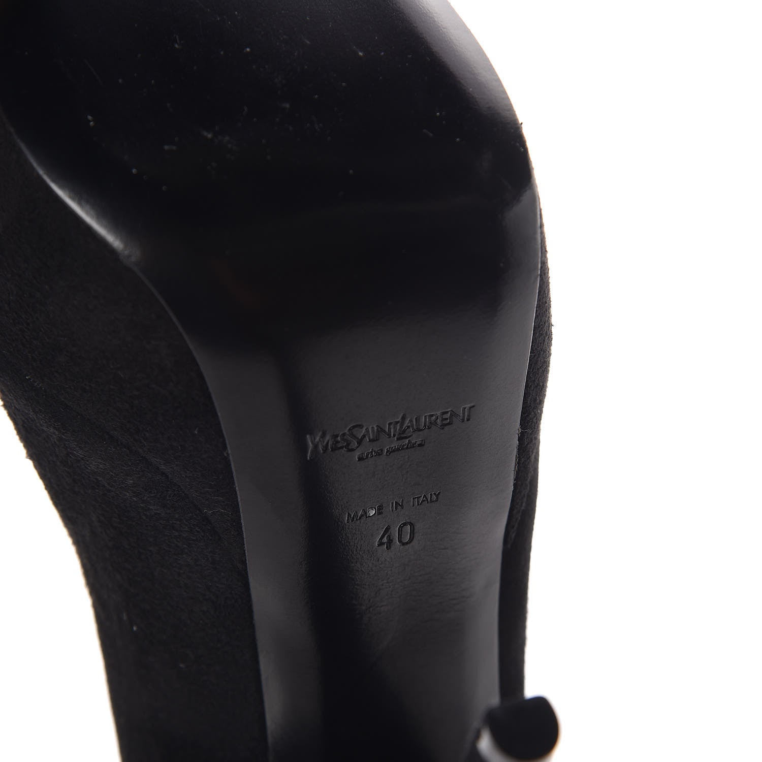 Saint Laurent Kid Scamosciato Lucy 105 Pumps 40 Black 7 of 7