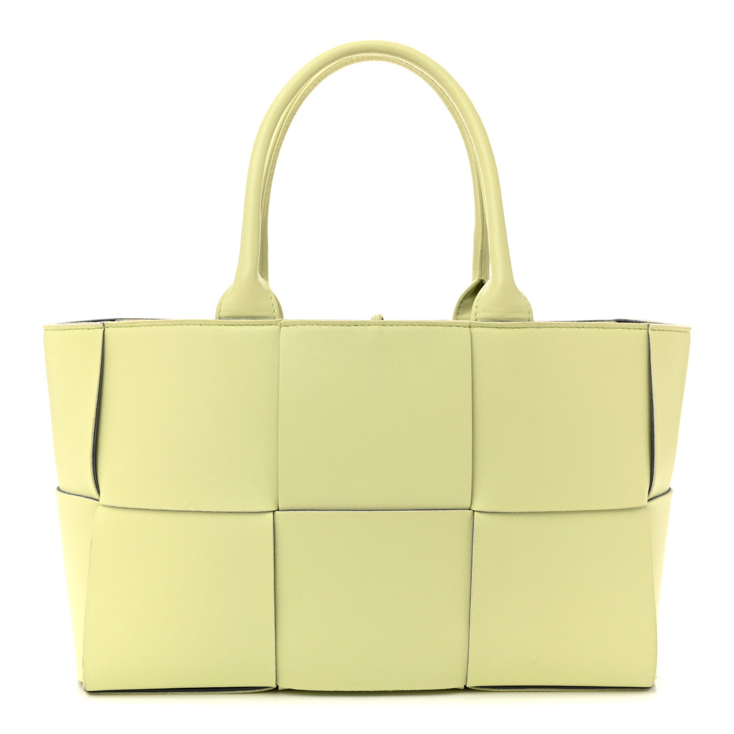 Nappa Maxi Intrecciato Small Arco Tote Lemon