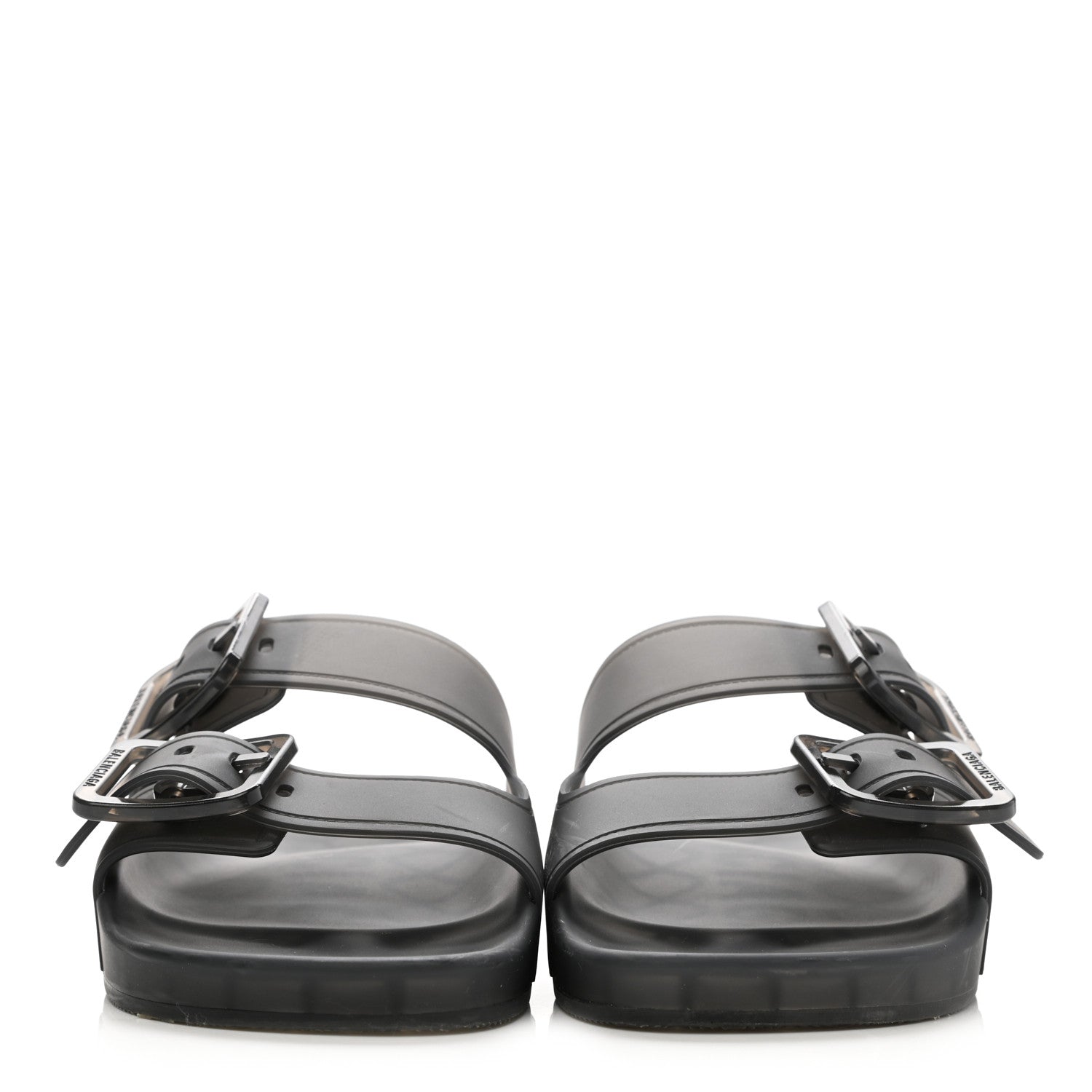 Balenciaga Technical Polyurethane Mallorca Slide Sandals 37 Black 2 of 9