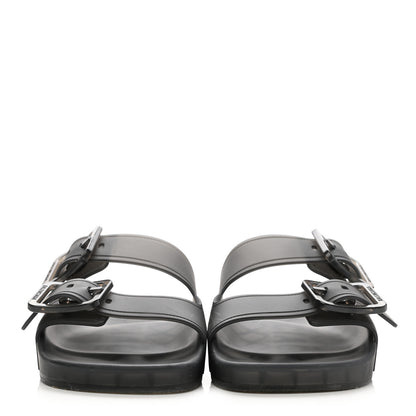 Balenciaga Technical Polyurethane Mallorca Slide Sandals 37 Black 2 of 9