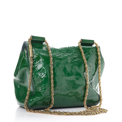 Chloe Patent Calfskin Small Elsie Shoulder Bag Green 4 of 14