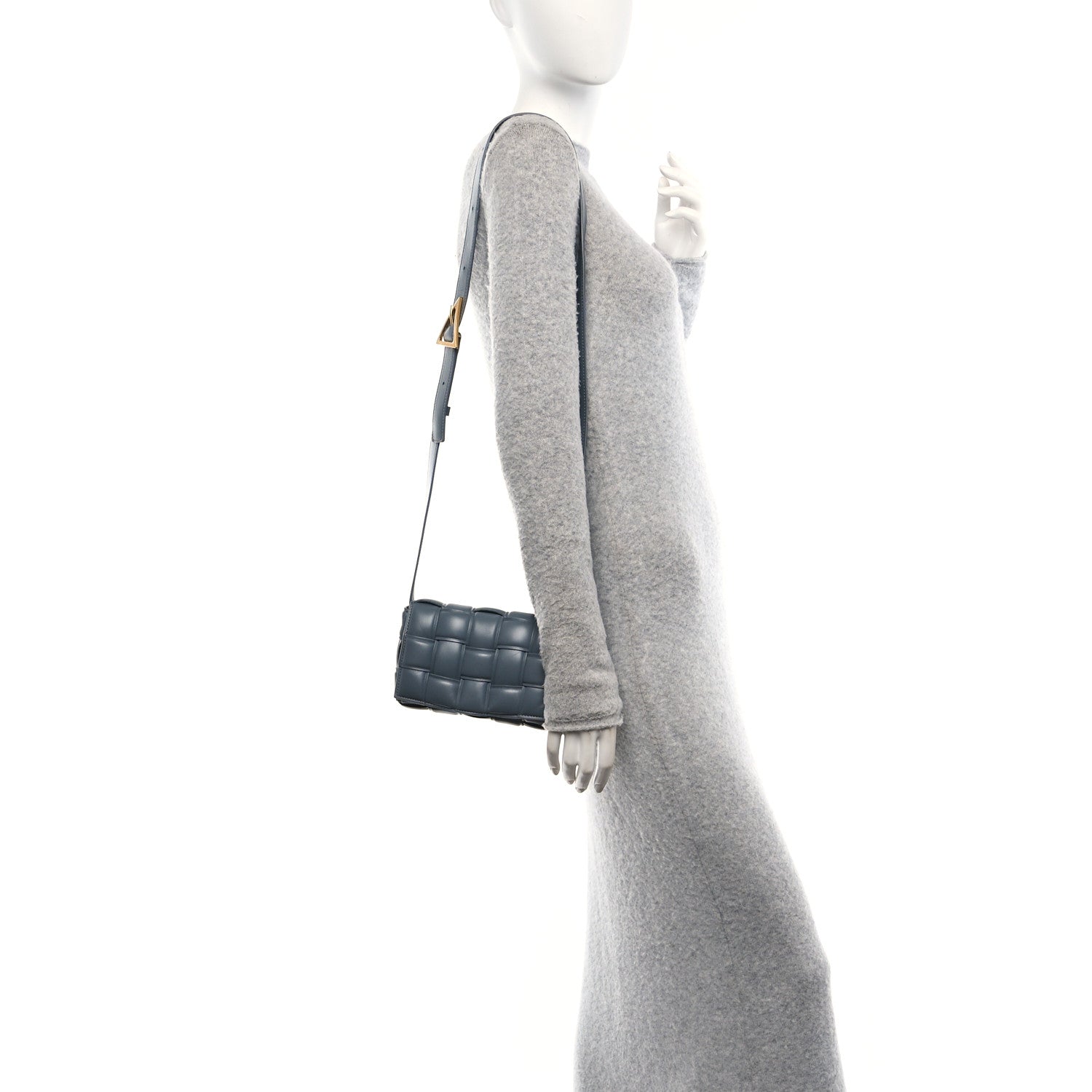 Bottega Veneta Nappa Maxi Intreccio Small Padded Cassette Crossbody Bag Thunder 2 of 12