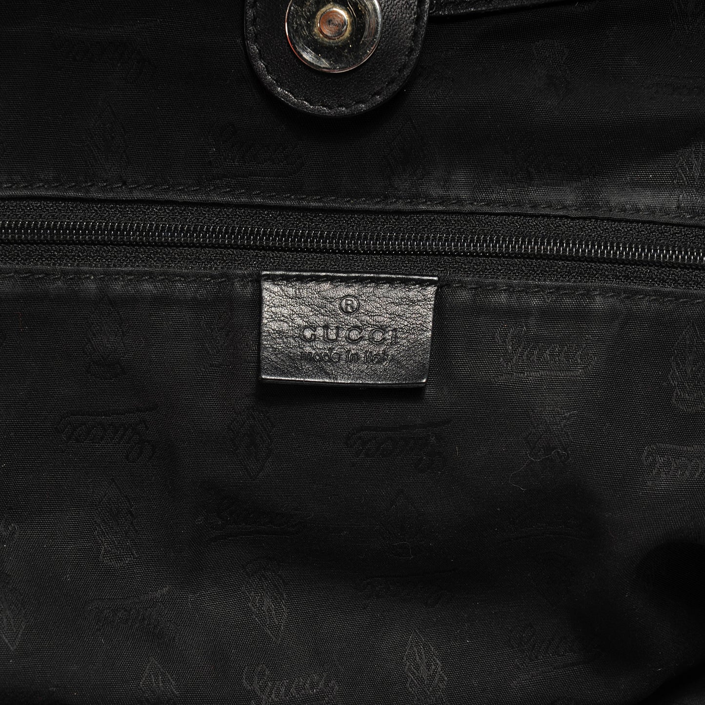 Guccissima Large Sukey Tote Black