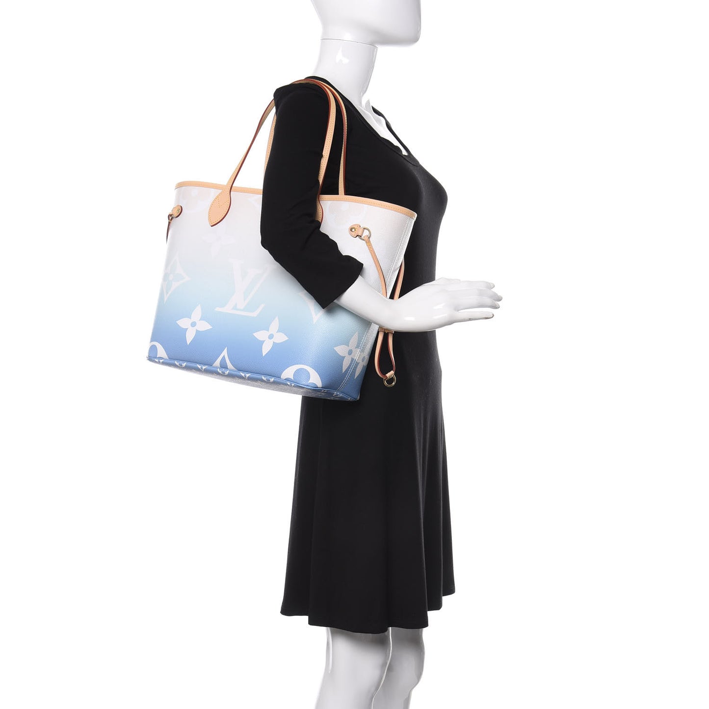 Monogram Giant By The Pool Neverfull MM Blue