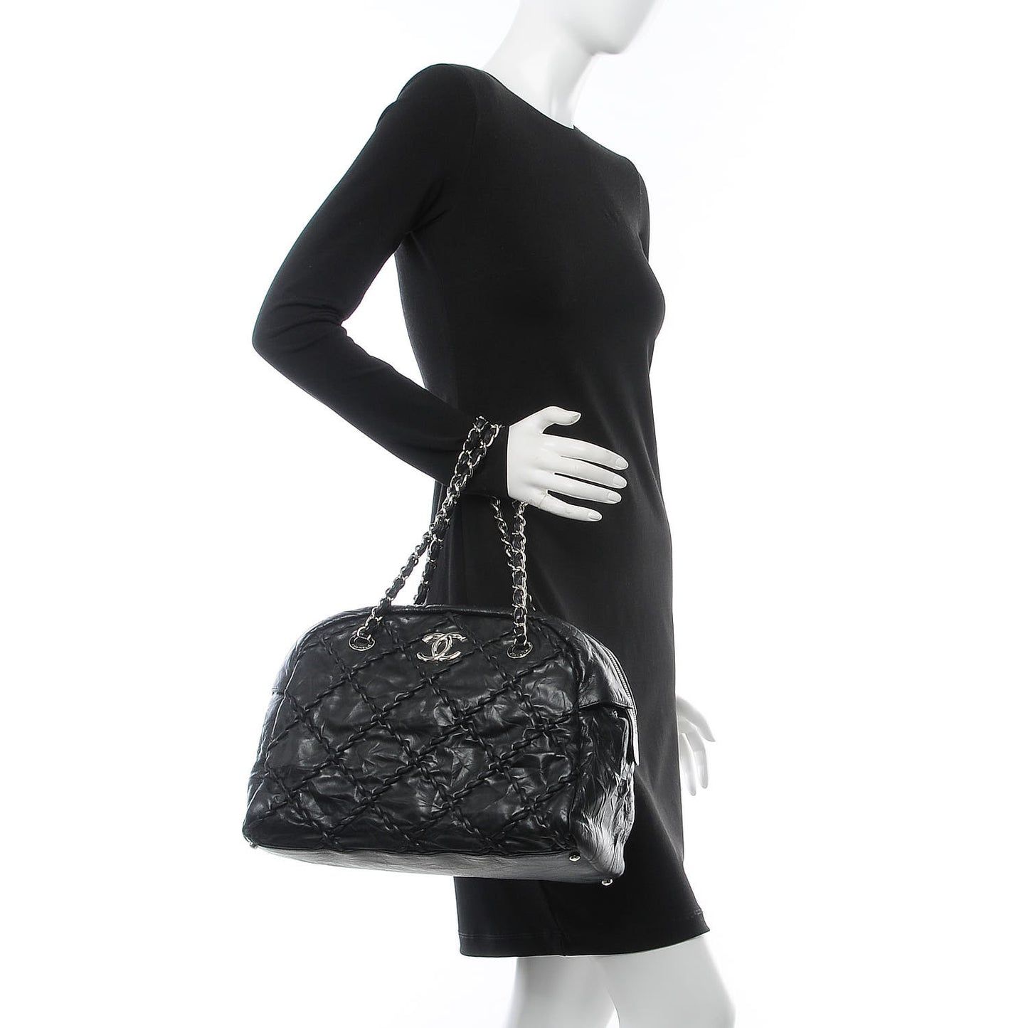 Calfskin Ultra Stitch Bowler Black