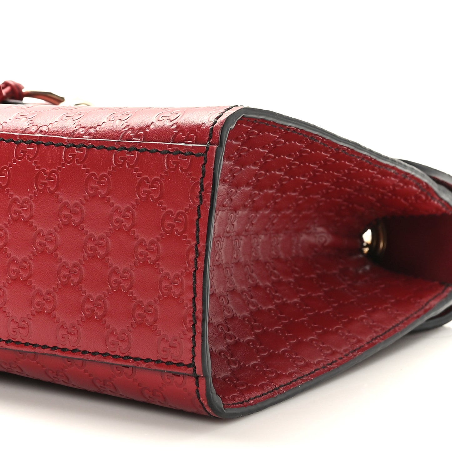 Microguccissima Medium Emily Chain Shoulder Bag Red