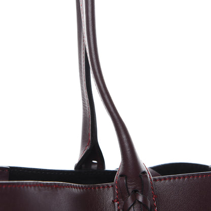 Lanvin Smooth Calfskin Small Fringe Shopper Tote Aubergine 12 of 14