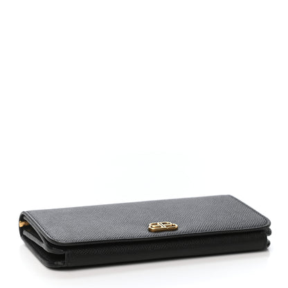 Balenciaga Grained Calfskin BB Thin Money Wallet Black 4 of 7