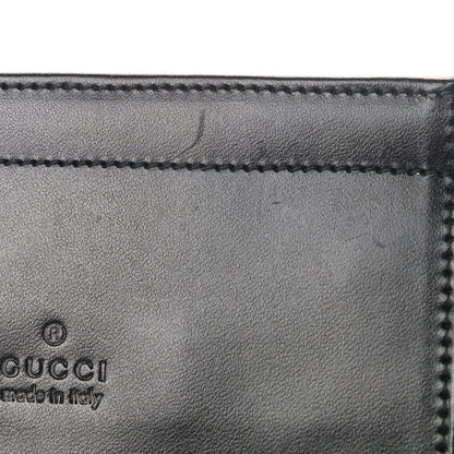 Gucci Denim Monogram Double Pocket Belt Bag Black 5 of 5