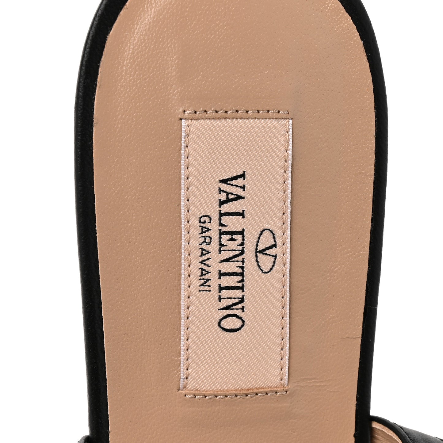 Calfskin Rockstud Ankle Wrap Flat Thong Sandals 39 Black