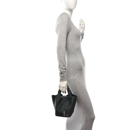 Hermes Taurillon Clemence Picotin Lock 18 PM Black 2 of 13