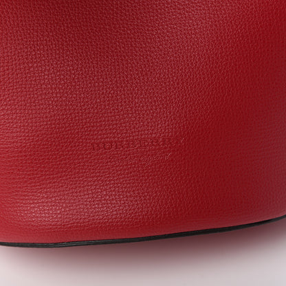 Burberry Calfskin Small Lorne Bucket Crossbody Red 5 of 8
