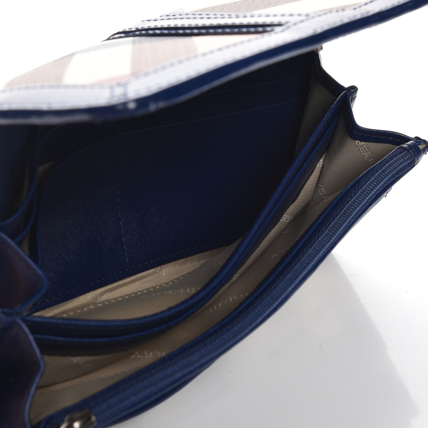 Supernova Check Penrose Continental Wallet Blue