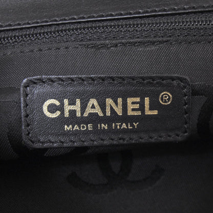 Chanel Straw Raffia Shoulder Bag Black 8 of 11