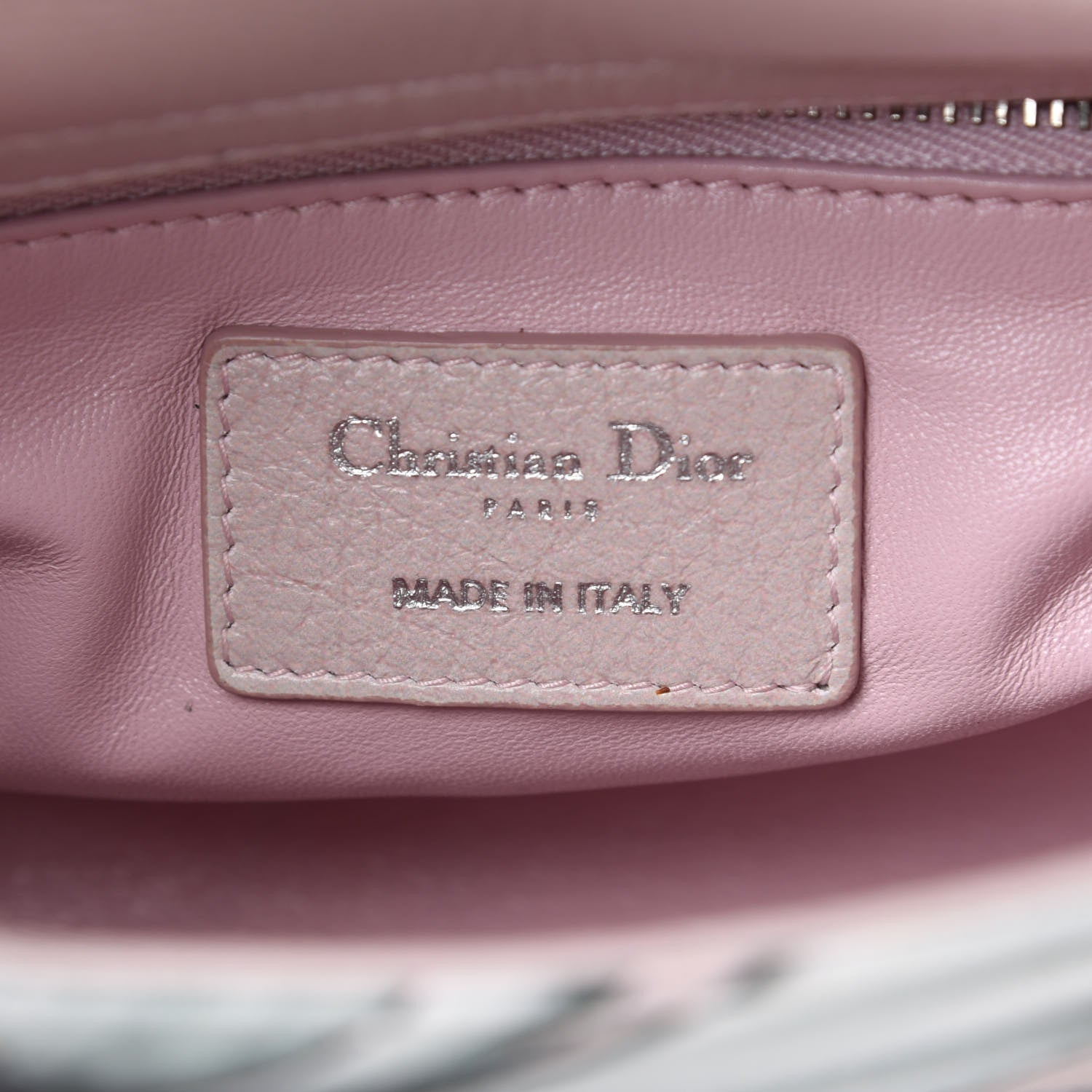 Christian Dior Deerskin Floral Printed Mini Lady Dior Pink 8 of 11