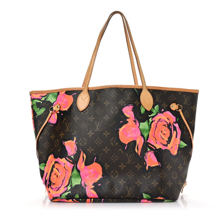 Louis Vuitton Monogram Roses Neverfull MM 1 of 12