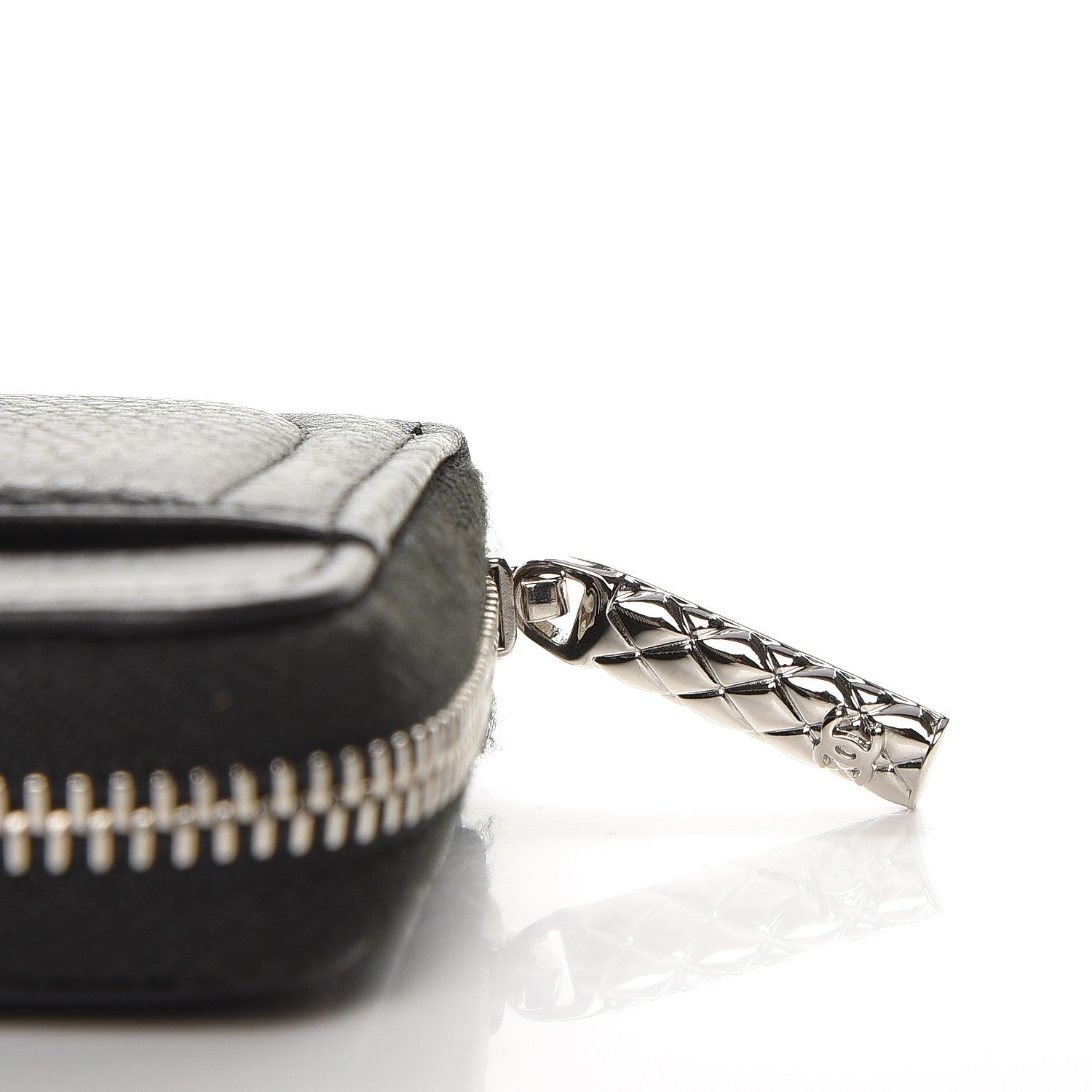 Chanel Caviar Zip Coin Purse Black 5 of 9