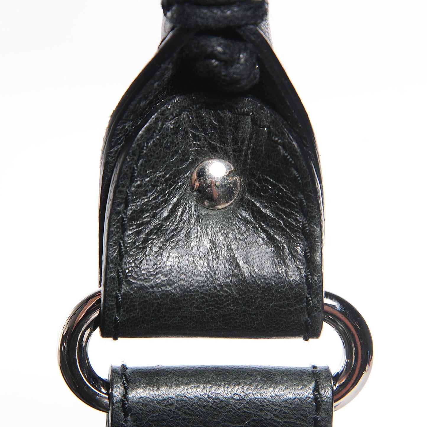Agneau Giant 21 Silver Hardware Pompon Black