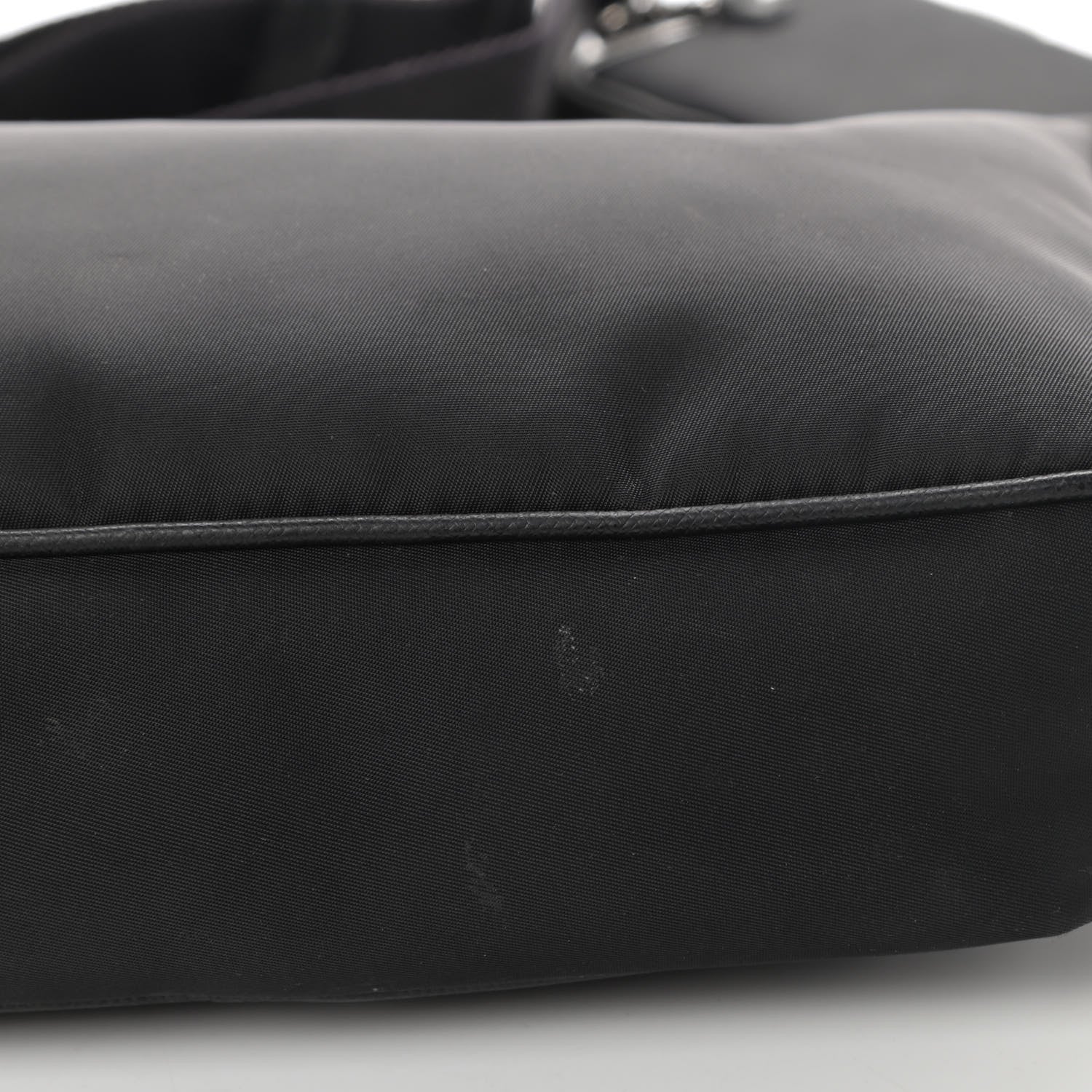 Prada Re-Nylon Saffiano Pocket Zippered Shoulder Bag Black 5 of 5