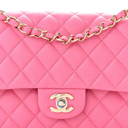 Chanel Caviar Quilted Medium Double Flap Pink 7 of 9
