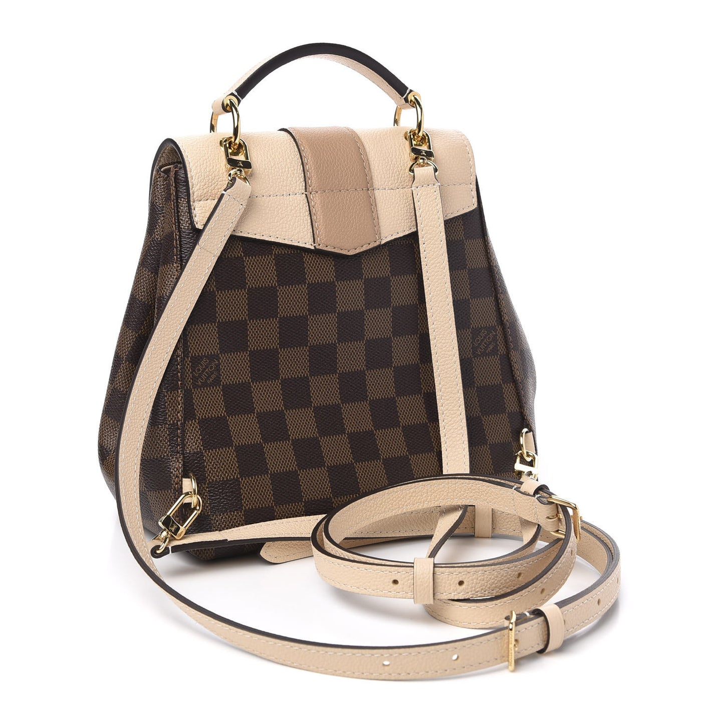 Damier Ebene Clapton Backpack Creme