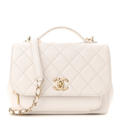 Chanel Caviar Quilted Medium Business Affinity Flap White 1 of 19