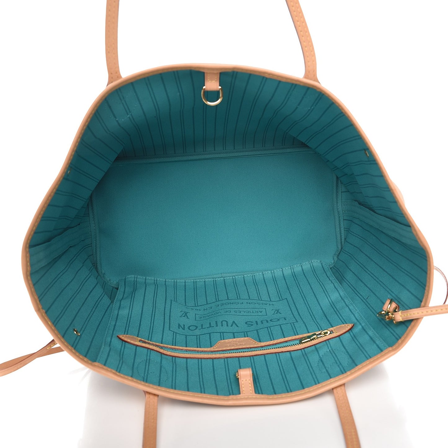 Monogram V Neverfull MM Turquoise