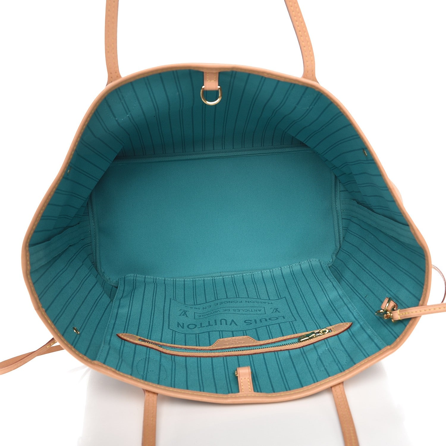 Louis Vuitton Monogram V Neverfull MM Turquoise 6 of 8